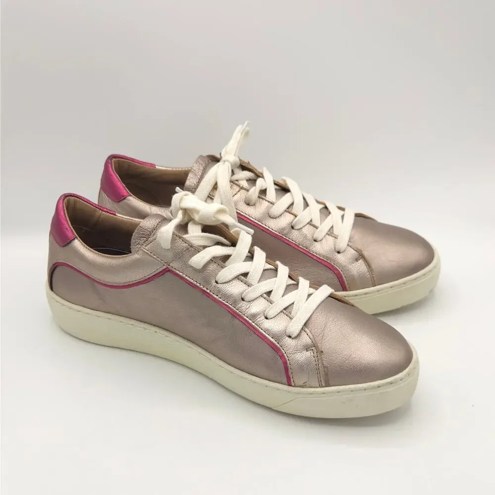 Hilfiger Women's  metallic pink sneakers size 9.5